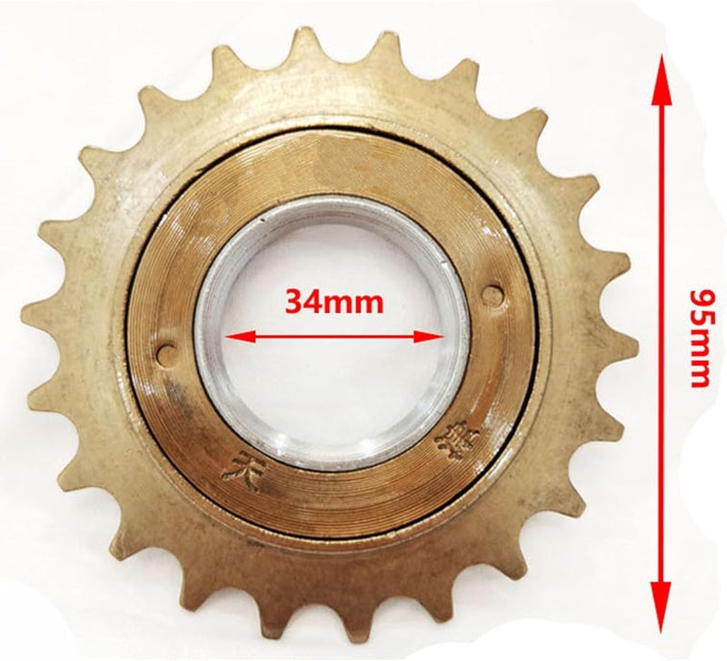 DONSP1986 Single Speed Bike Freewheel,16T/18T/20T/22T Bicycle Freewheel Threaded Type Freehub Replacement Part - Image 2